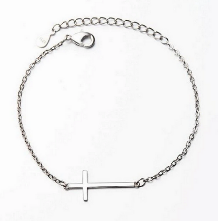 Pulsera religiosa Cross Silver 925