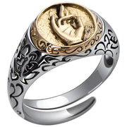 Anillo religioso cristiano argent