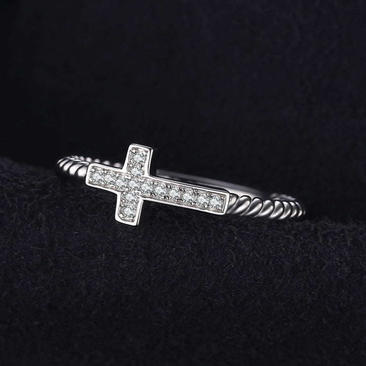 Anillo religioso Silver Diamond Women