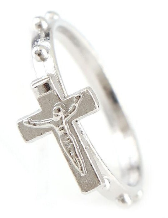 bague croix chapelet