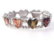 Pulsera religiosa en forma de corazón